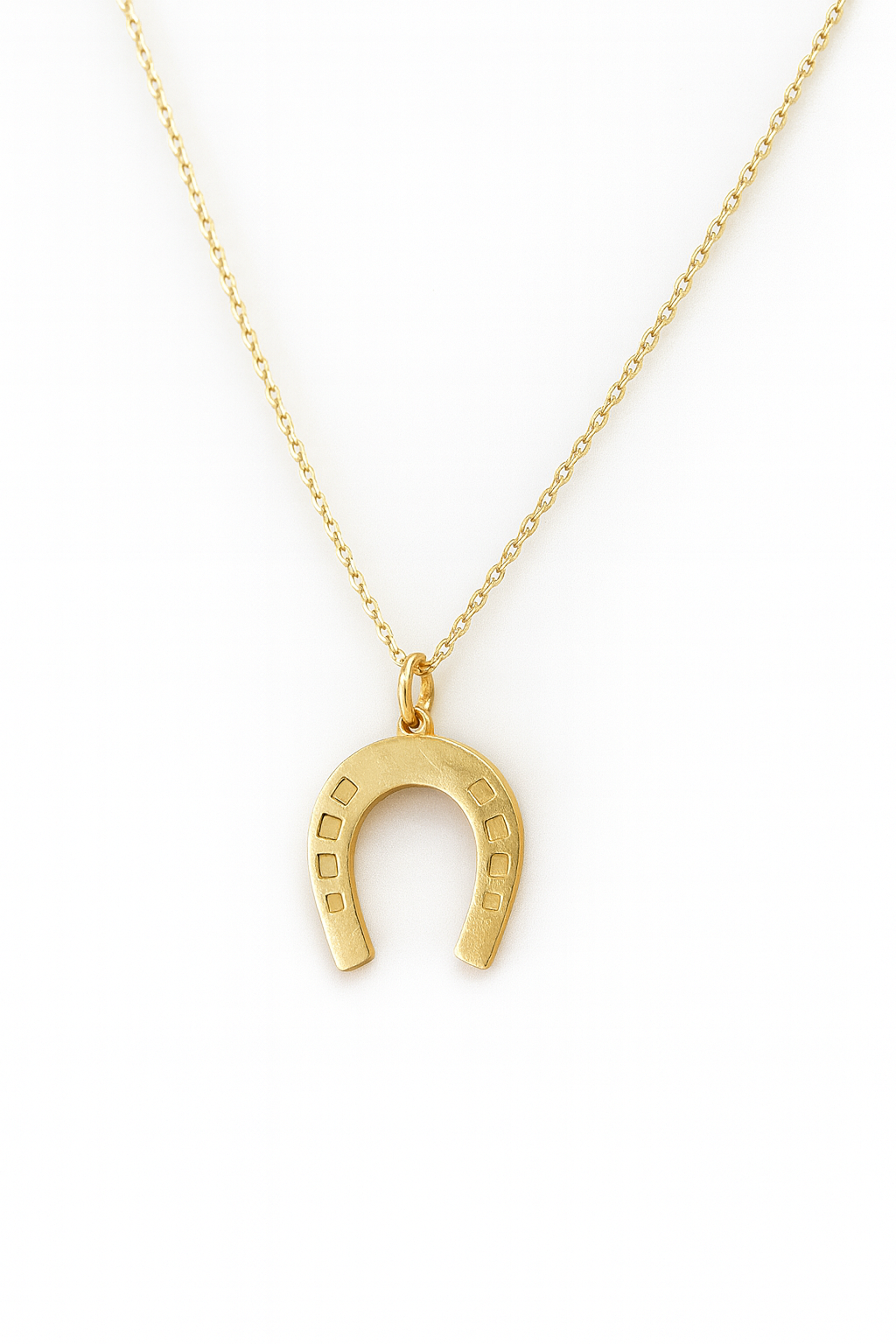 14 Ayar Altın Nal Şans Kolyesi