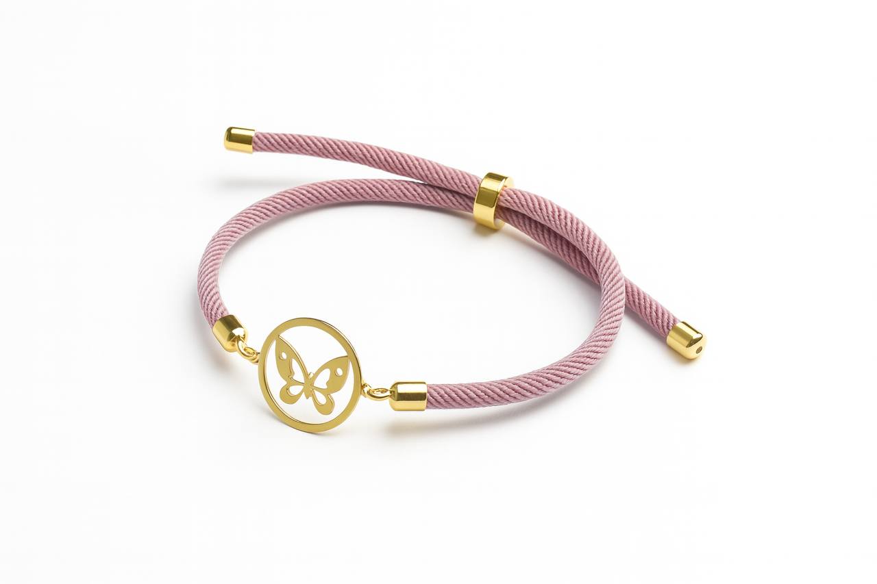 Kelebek 14 Ayar Altın Bileklik